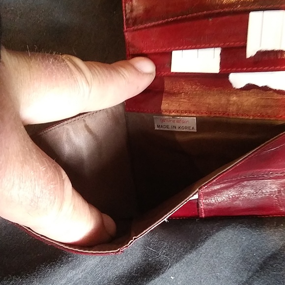 Mens Eel Skin Wallets (2) Different Styles.Unused. - Picture 7 of 10